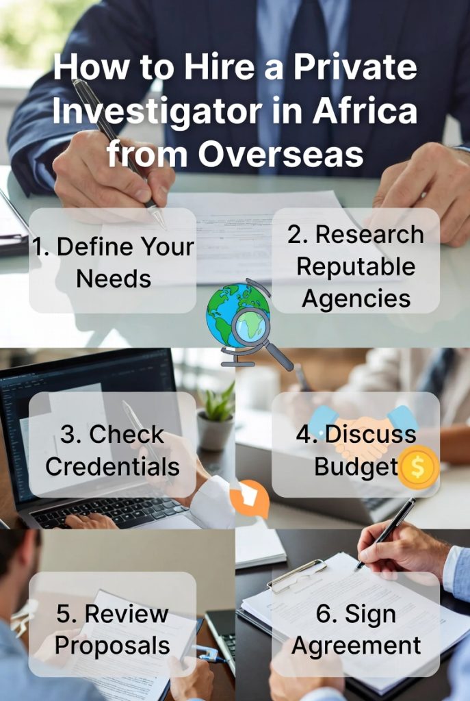 How to Hire a Private Investigator in Africa from Overseas (Step-by-Step Guide)